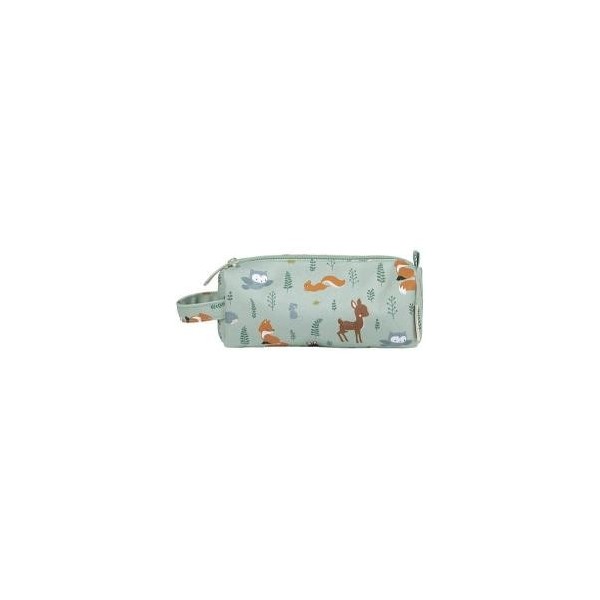 Astuccio per la Scuola con Chiusura a Zip - Amici della Foresta - 20x8x7 cm