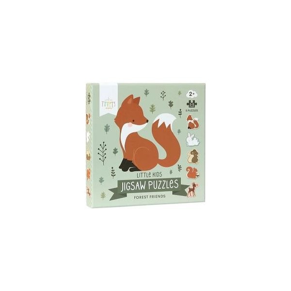Puzzle Jingsaw - 5 Mini Puzzle - Amici della Foresta - 2+