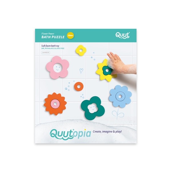 Quutopia - Puzzle da bagno Flower Power - Fiori