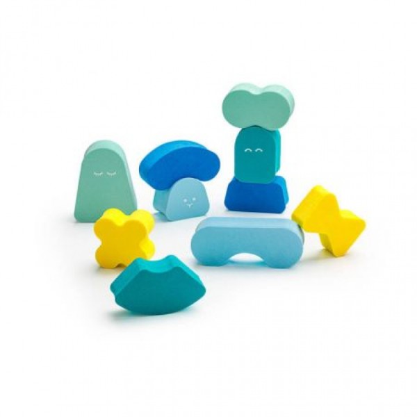 Blokki - Balancing Shapes - Minty Blue