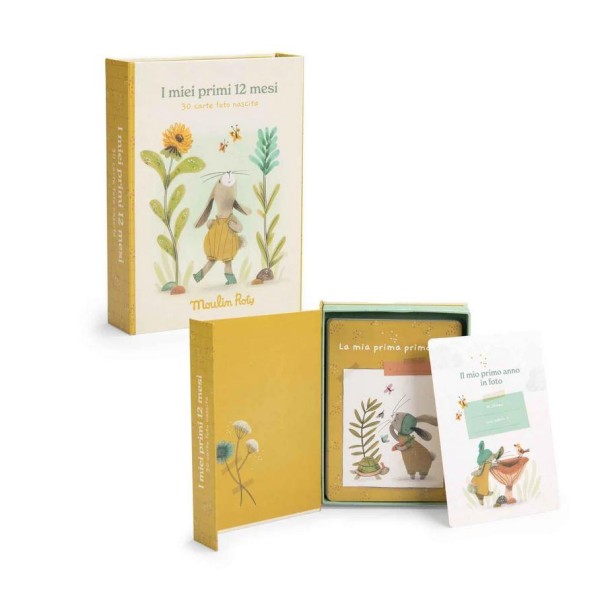 Trois petits lapins - I miei primi 12 mesi - cofanetto carte