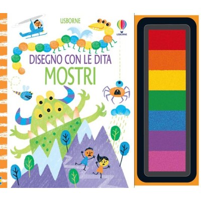 Mostri. Disegno con le dita. Ediz. a spirale. Con pannello di inchiostro. Libro attivitâˆšâ€ .