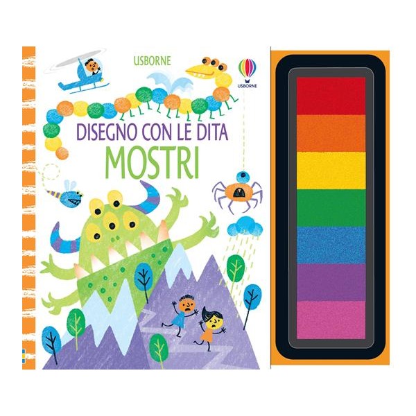 Mostri. Disegno con le dita. Ediz. a spirale. Con pannello di inchiostro. Libro attivitÃ .
