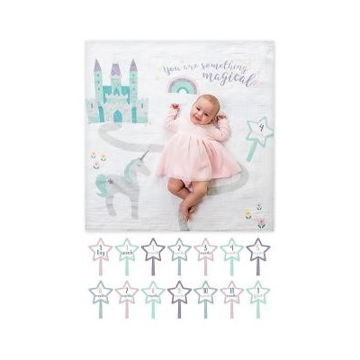 Kit Primo Anno Something Special - Copertina Swaddle in Mussola di Cotone + 14 Cards - Per i bebé più social!